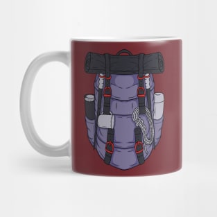 mountain climbing bag Mug